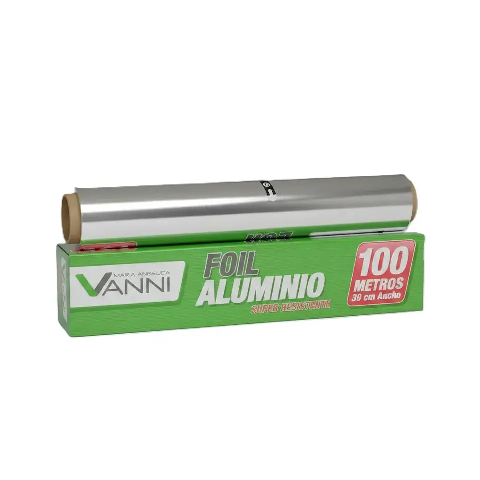 Papel aluminio alimentos rollo 100 Metros 1