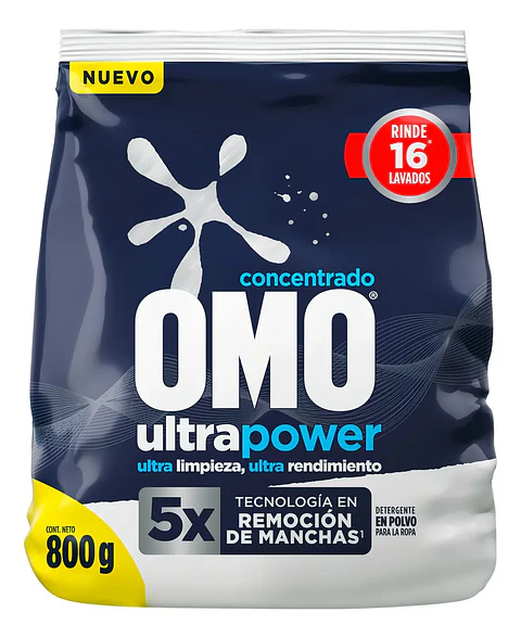Detergente OMO ultra power 800g