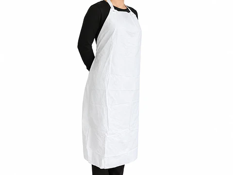 Pechera PVC blanca gruesa 90x115 cm