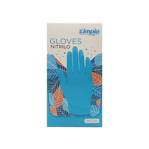 Guante Nitrilo Desechable Talla M caja 100und.