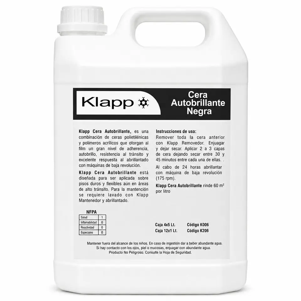 Cera negra autobrillante negra 5L KLAPP 1