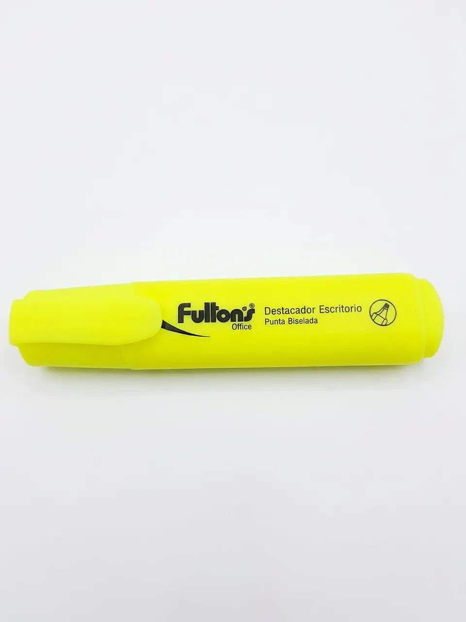 Destacador escritorio punta biselada amarillo FULTONS 1