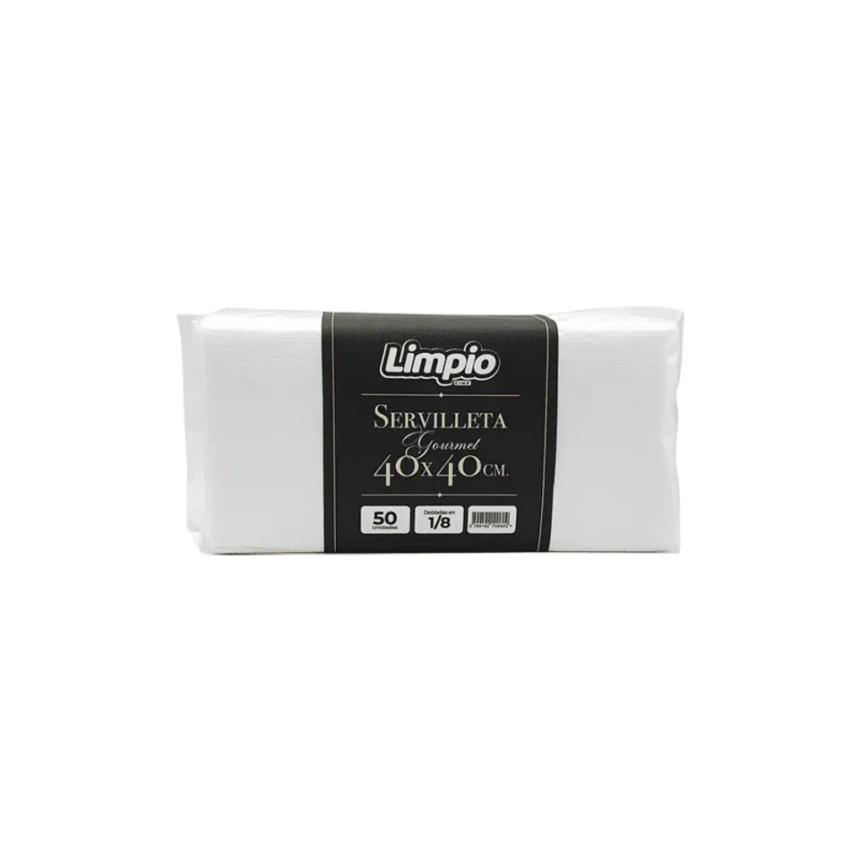 Servilleta Papel Tissue 40x40 Blanco LIMPIO 1