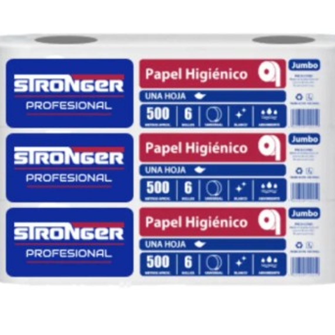 Papel higienico Stronger 500 mts x 6 unidades 4