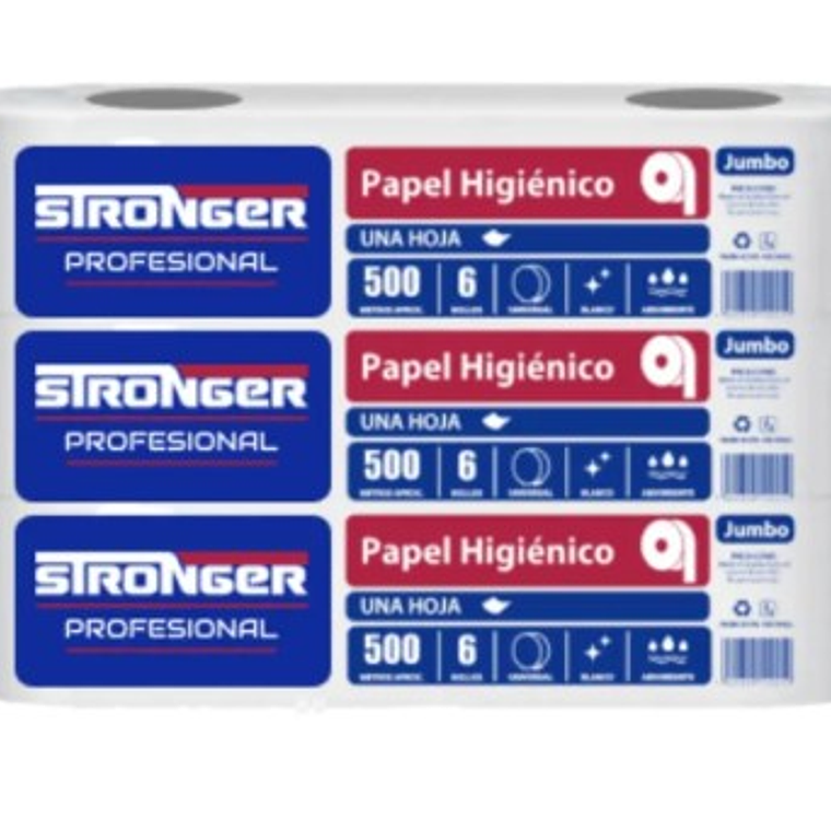 Papel higienico Stronger 500 mts x 6 unidades 4