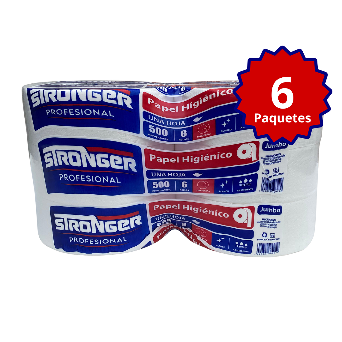 Papel higienico Stronger 500 mts x 6 unidades 3