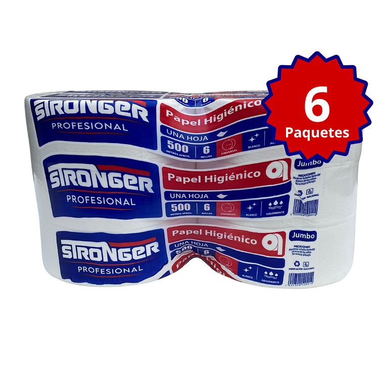 Papel higienico Stronger 500 mts x 6 unidades 3