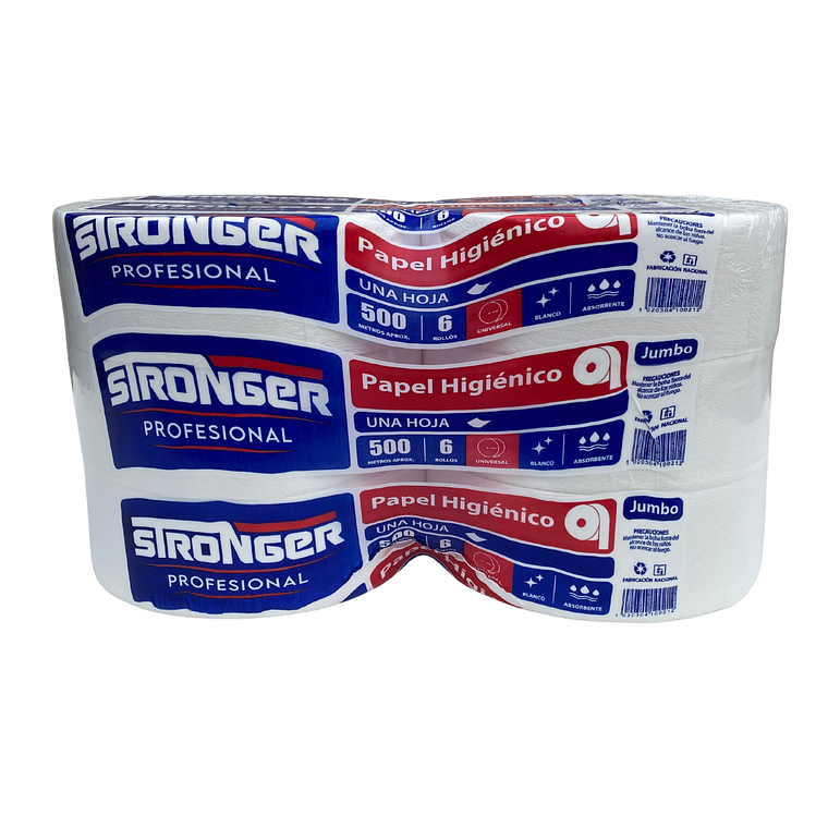 Papel higienico Stronger 500 mts x 6 unidades 1