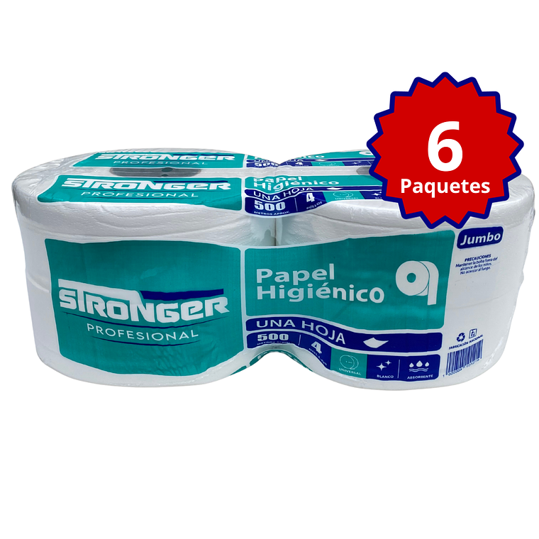Papel higienico Stronger 500 mts x 4 unidades 3