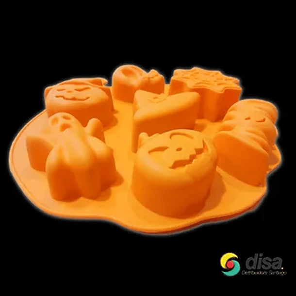 MOLDES SILICONA HALLOWEEN 7 DISEÑOS