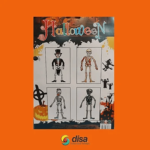 ESQUELETO DE CARTON HALLOWEEN 1