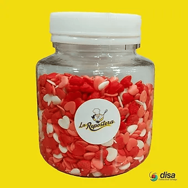 FRASCO MOSTACILLA  FIGURA CORAZON 150grs.