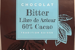 CHOCOLATE BITTER SIN AZÚCAR 60% CACAO