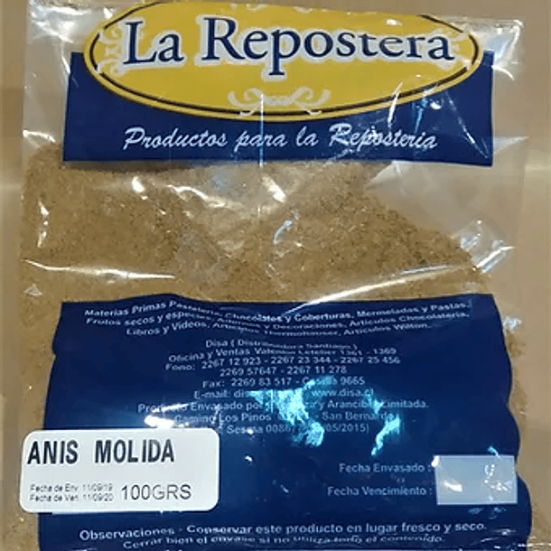 SEMILLA DE ANIS MOLIDA 1 KILO