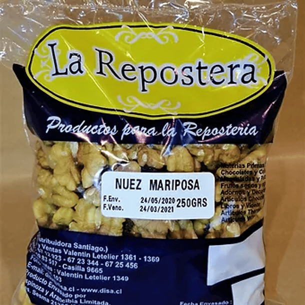 NUECES  MARIPOSA  BLANCA 1 KILO
