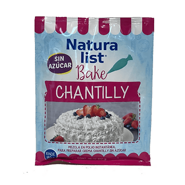 CREMA CHANTILLY SIN AZÚCAR 60 grs