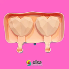 MOLDE SILICONA HELADOS 2 UNIDADES 1