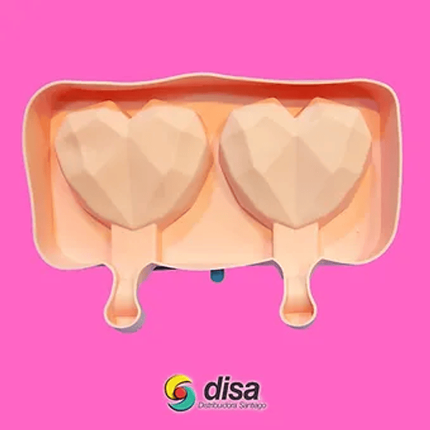 MOLDE SILICONA HELADOS 2 UNIDADES 1