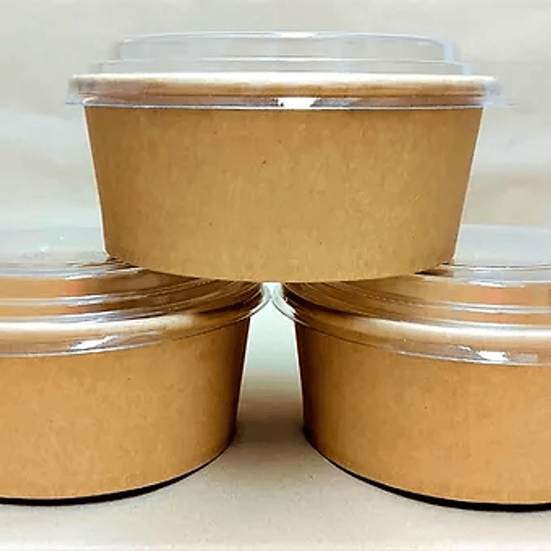 BOWL REDONDO KRAFT 780ml c/tapa 