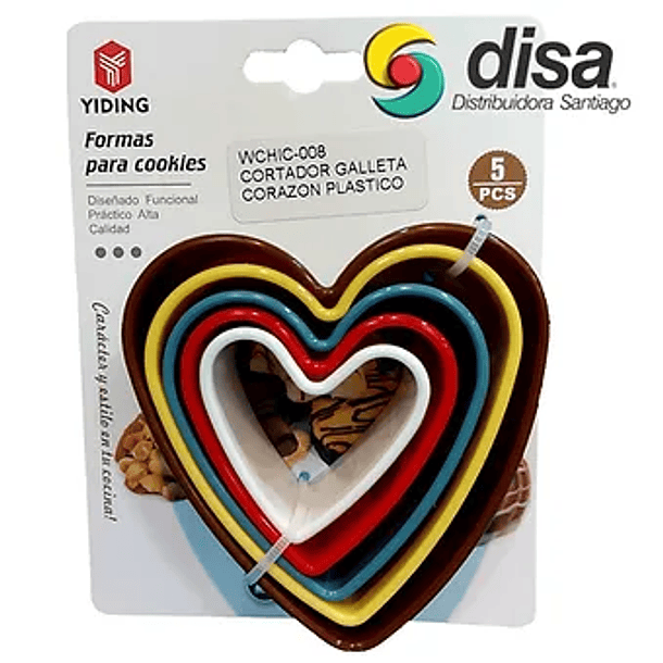 CORTADOR GALLETA CORAZON PLASTICO 1
