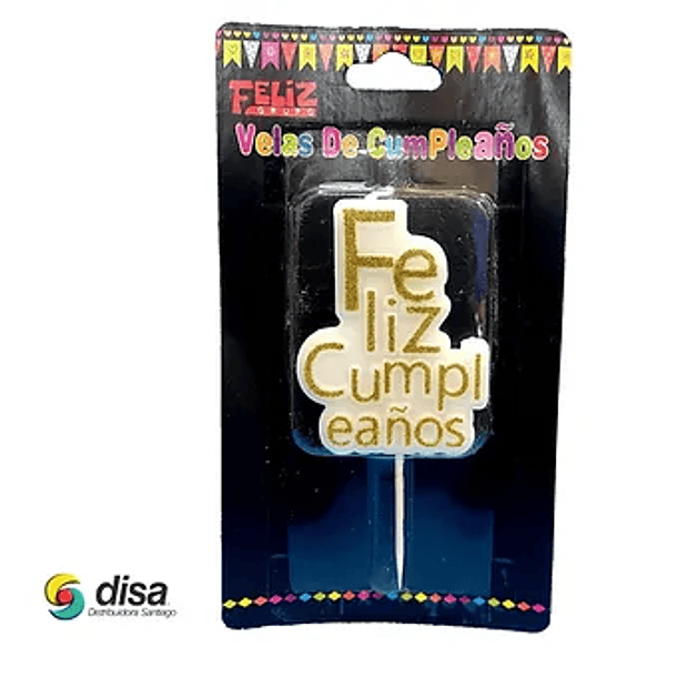 VELA FELIZ CUMPLEAÑOS BLANCA