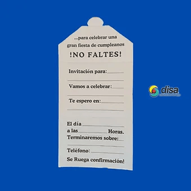 INVITACIONES CUMPLEAÑOS 2