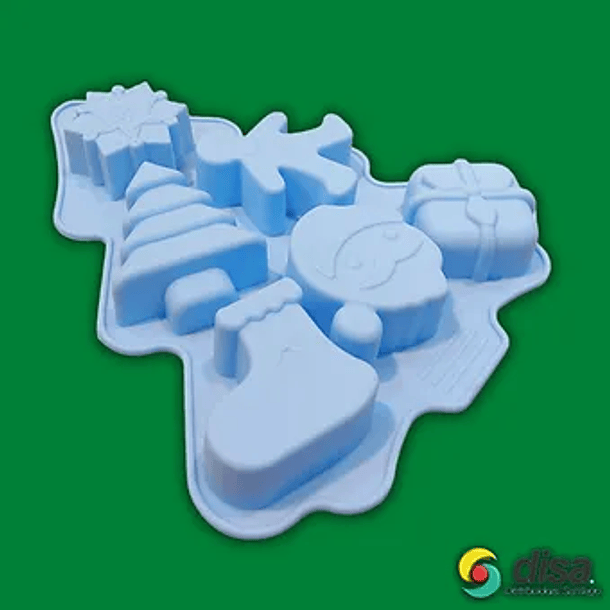 MOLDE SILICONA ARBOL DE NAVIDAD 1