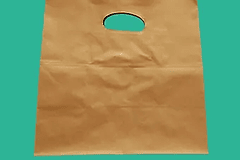 BOLSA PAPEL KRAF CON MANILLA 28x28x15 cm (Paquete de 50 unidades)