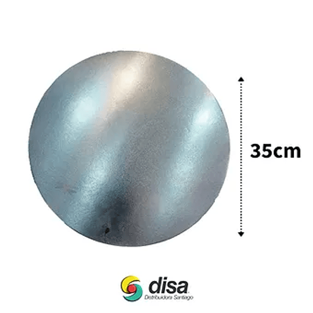 BASE CARTON LISA PLATEADA  35 cm