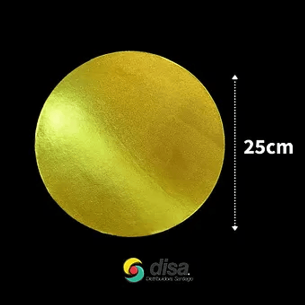 BASE CARTON LISA DORADA  25 cm