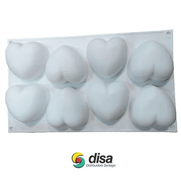 MOLDE SILICONA CORAZON 1