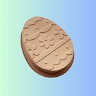 MOLDES SILICONA HUEVOS DE PASCUA 17x12x4cm	 1