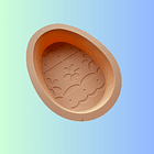 MOLDES SILICONA HUEVOS DE PASCUA 17x12x4cm	 2