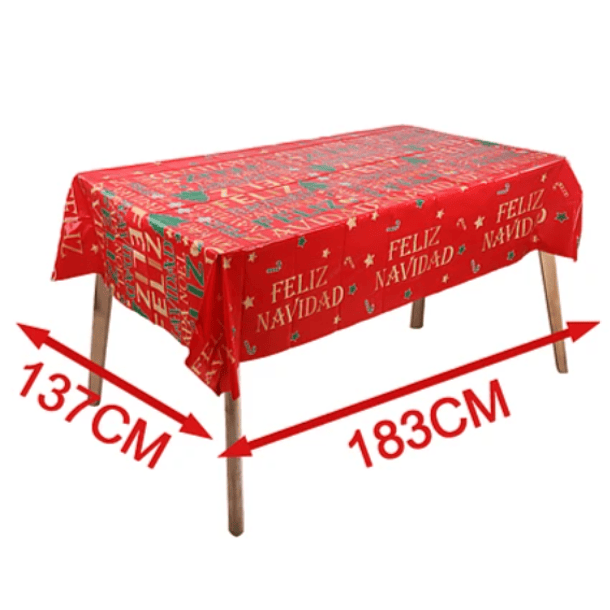 MANTEL PLASTICO CON DISEÑO 137x183 cm 2