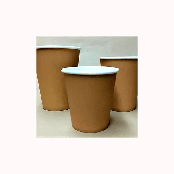 VASO POLIPAPEL 8oz paquete 50 unidades