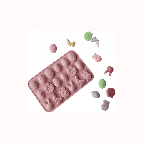 MOLDE BOMBON HUEVO - CANASTO - CONEJO