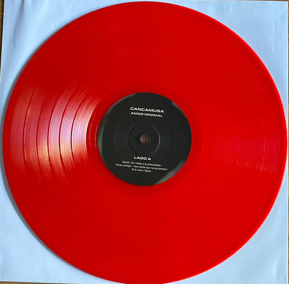 Vinilo Cancamusa Amor Minimal (Rojo) 2