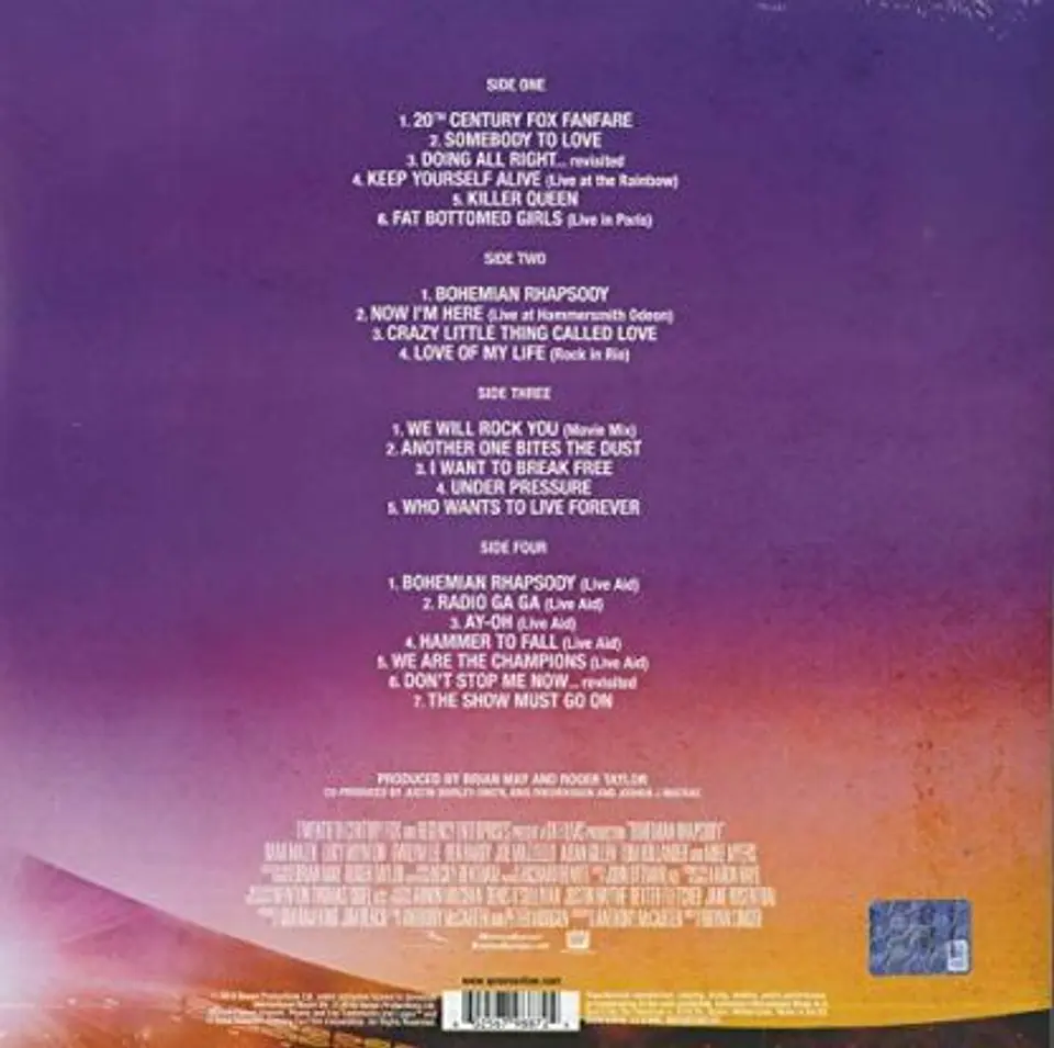 Vinilo Queen Bohemian Rhapsody Soundtrack 2LP 2