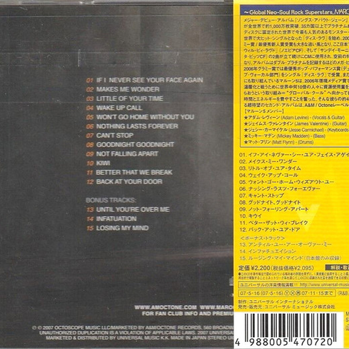 Maroon 5 - It Won't Be Soon Before Long 3