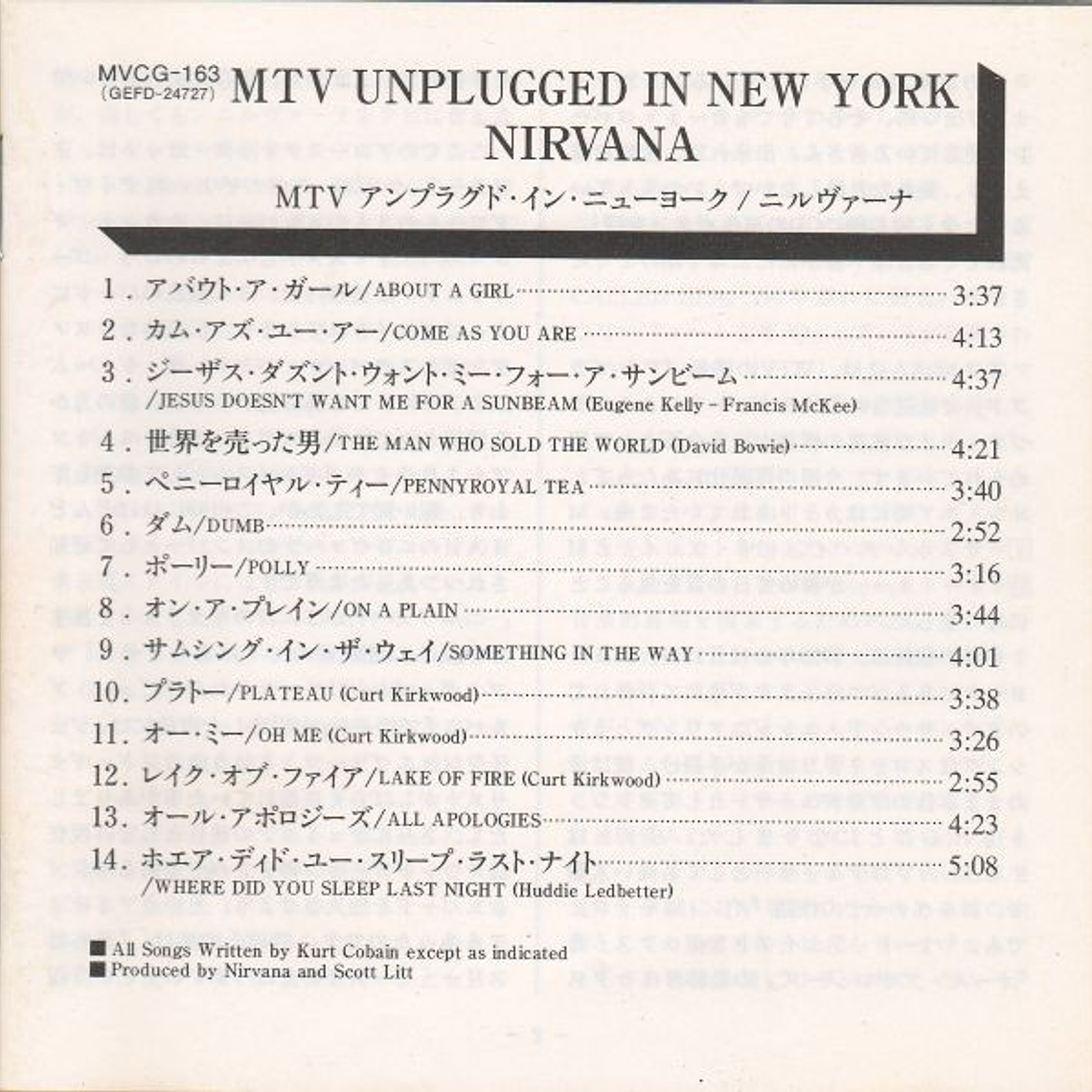 Nirvana - MTV Unplugged In New York 4