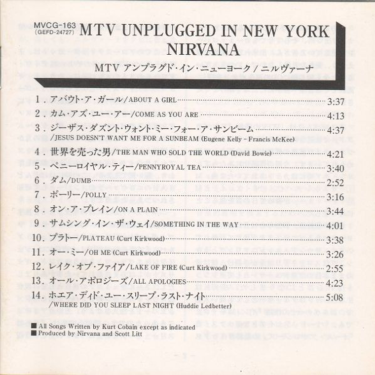 Nirvana - MTV Unplugged In New York 4