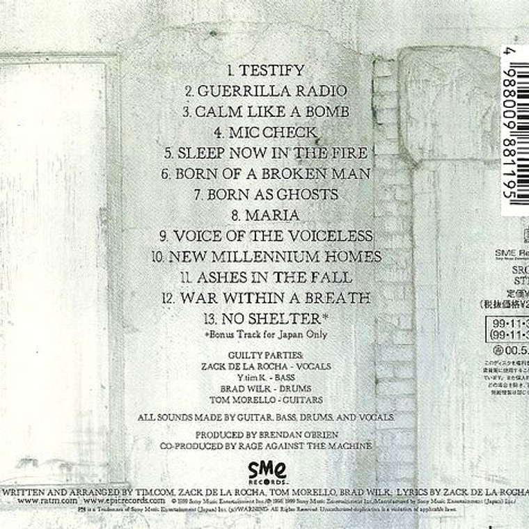 Rage Against The Machine - The Battle Of Los Angeles 3