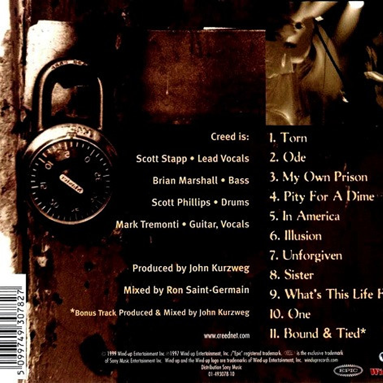 Creed - My Own Prison (CD, Album) 2