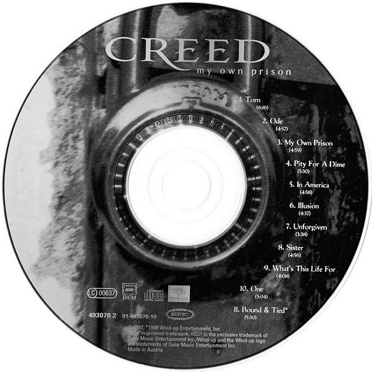 Creed - My Own Prison (CD, Album) 3