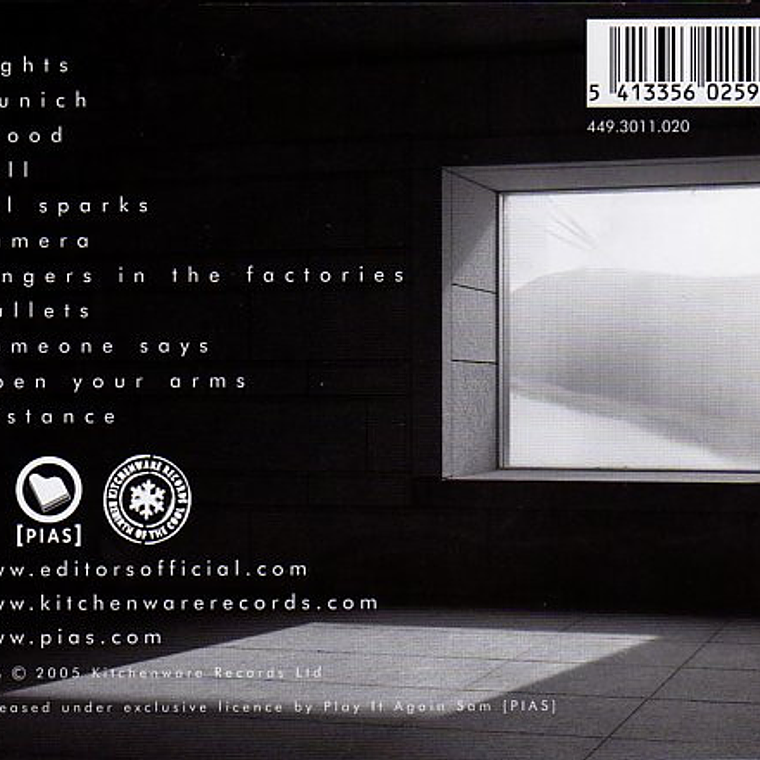 Editors - The Back Room 2