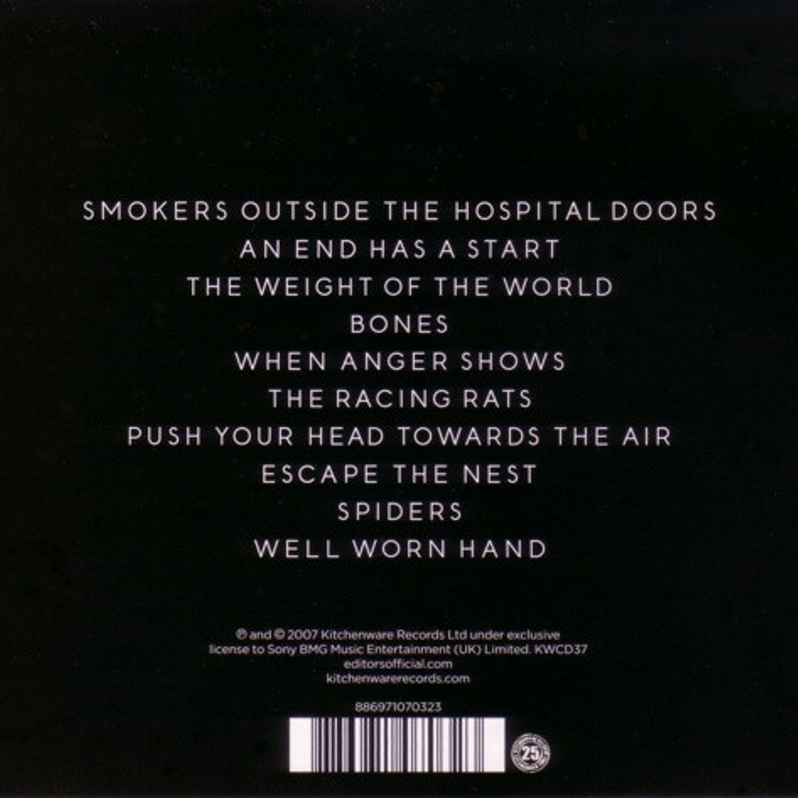 Editors - An End Has A Start 2