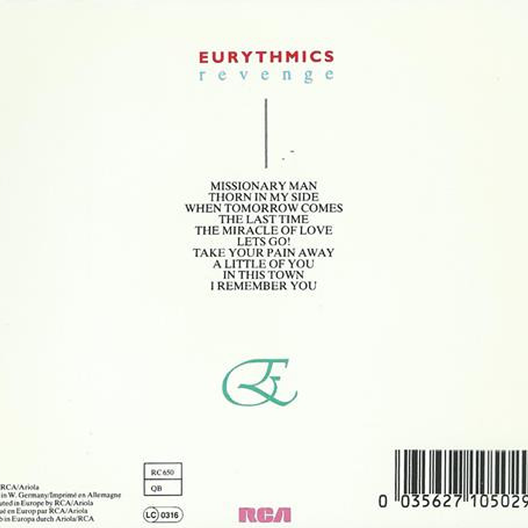 Eurythmics - Revenge 2