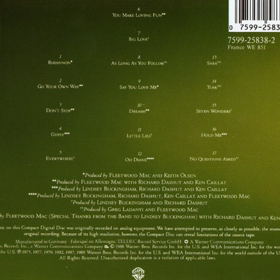 Fleetwood Mac - Greatest Hits 2