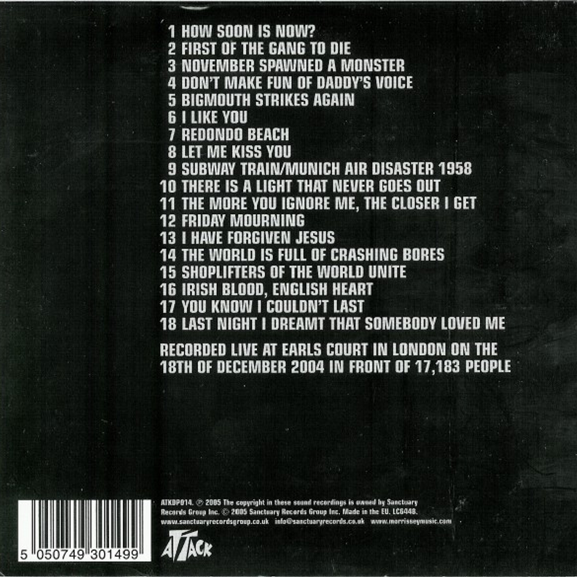 Morrissey - Live At Earls Court 2