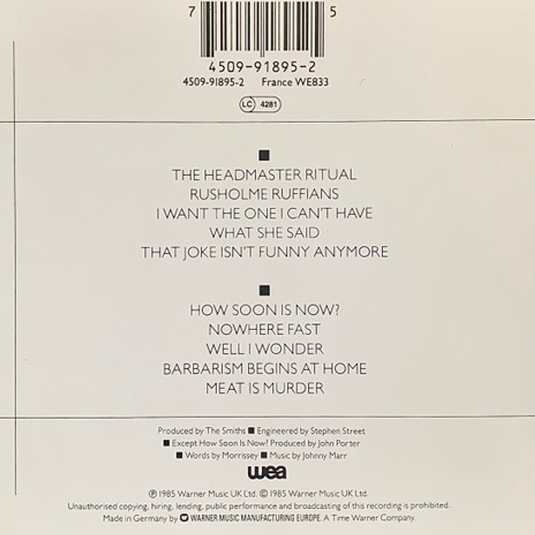 The Smiths - Meat Is Murder 2